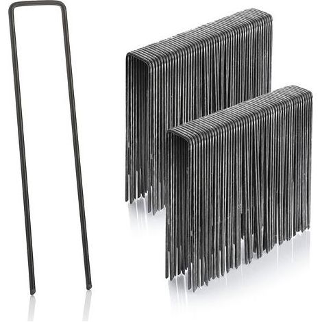 Jeu de 100 piquets en acier de 2,5 mm, d'une longueur de 150 mm et d'une largeur de 40 mm (1/5)