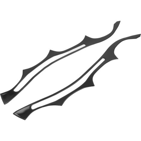 2 pièces de garniture de phare noir brillant pour paupières gauche et droite pour BMW Série 5 E60 2004-2010 (1/5)