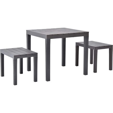 Tavolo da Giardino con 2 Panche Marrone vidaXL (1/5)