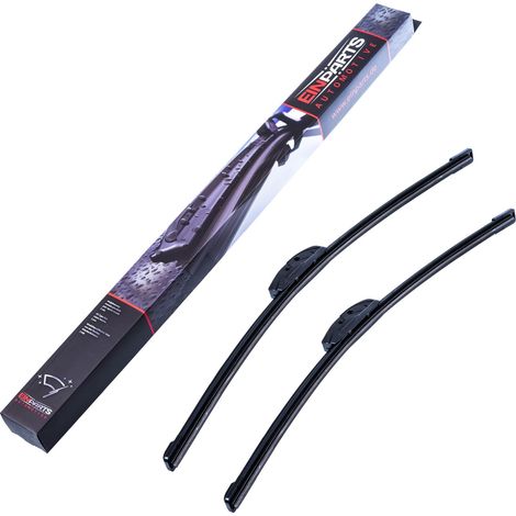 Escobillas limpiaparabrisas delanteras 530/510 mm dedicadas a BMW, Chrysler, Ford, Honda, Nissan, Renault, VW (1/4)