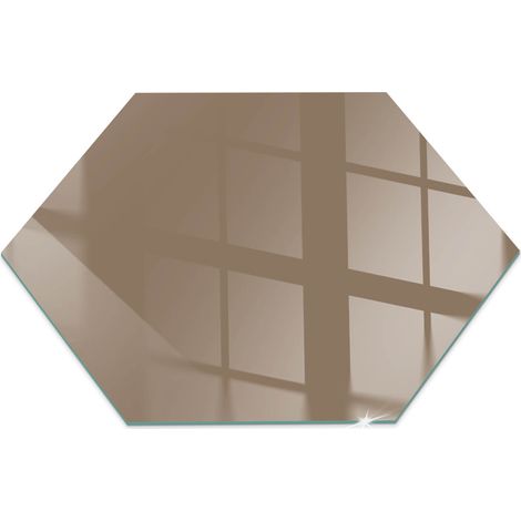 Plaque de Verre pour Cheminée Revêtement de Sol Plancher de Pare-feu Protection Contre Etincelles Couleur Marron h40 cm (1/5)