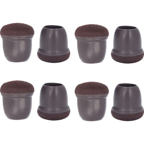 Lot de 8 protège-pieds de chaise, table, lit, meubles, coussinets souples et élastiques, taille moyenne, pour une utilisation domestique.