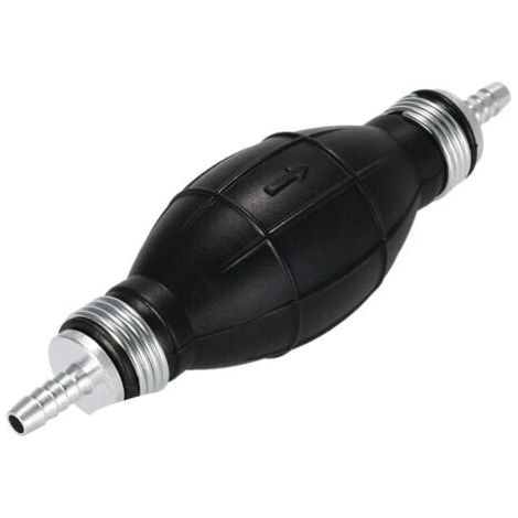 Pompa manuale in linea con pompetta di adescamento carburante da 8 mm per barche, lega, benzina, pompa diesel, pompa universale per benzina, olio, acqua, pompa di trasferimento carburante, pompa per a (1/4)
