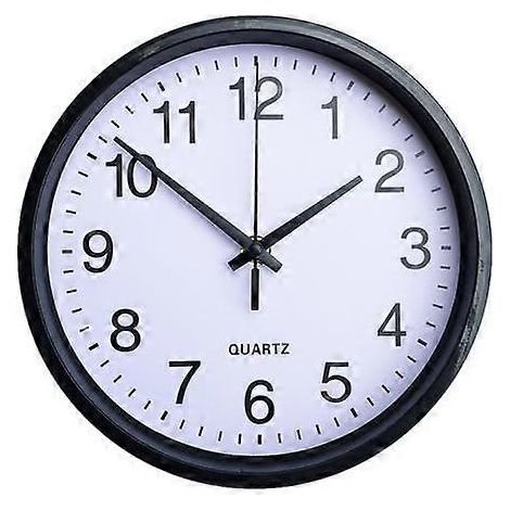 Horloge murale Yousheng 8 pouces, silencieuse, sans tic-tac, à grands chiffres, ronde, pour la décoration de la maison et du bureau. (1/5)