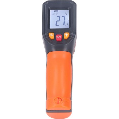 Thermomètre infrarouge de cuisine sans contact, pistolet laser alimentaire à affichage LCD rétroéclairé, mesure -50400°C (-58752°F) (1/5)
