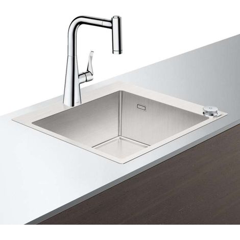 C71-F450-01 Set lavello / con Select 450, con 220 2 fori con sBox chrome (1/5)