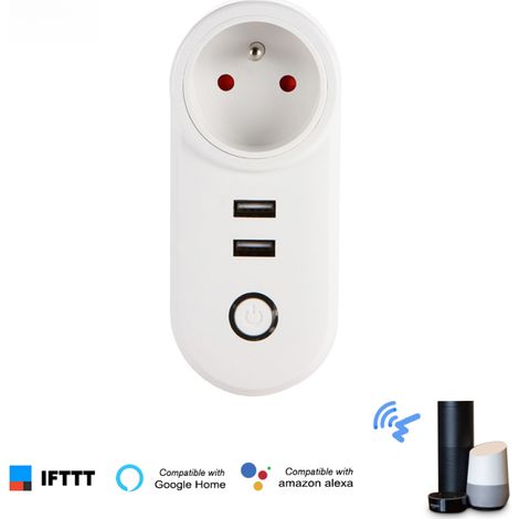Enchufe inteligente WiFi FR de eWelink: Control remoto mediante smartphone, función de temporizador, control por voz y compatible con Google Home e IFTTT. (1/5)