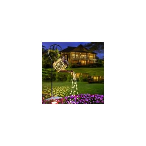 Guirlande solaire rétro en cuivre – Lumières LED décoratives pour chemin et jardin – Étanchéité IP65 – Autonomie 6 à 8 heures (1/5)