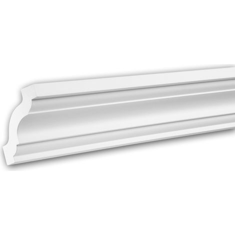 Cornice Moulding 150141F Profhome Flexible Moulding Coving Cornice Crown Moulding Neo-Classicism style white 2 m