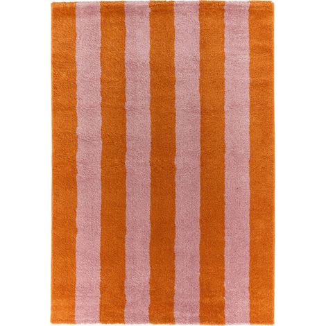 Indoor rug with orange and pink stripes 120x160 cm - Pablo
