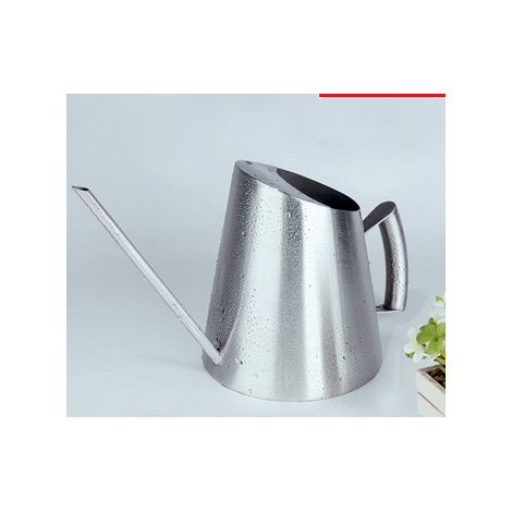 Gießkanne aus gebürstetem Edelstahl mit 1500 ml Fassungsvermögen für Garten, Innen- und Außenbereich