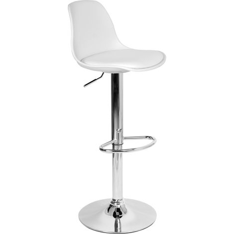 Tabouret de bar Ricardo blanc (1/5)