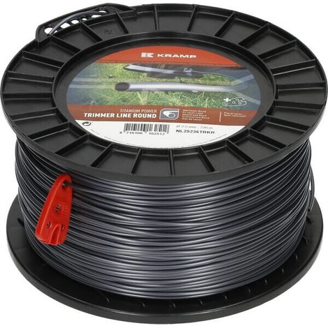Filo decespugliatore diametro 2.5 mm 236m rotondo Titanium Power grigio UNIVERSALE NL25236TRKR