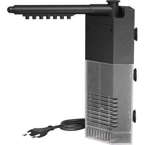Filtre d'angle S pour nano-aquariums, avec une pompe à eau intégrée de 250 litres/heure et 3 watts et un filtre d'aquarium intégré. (1/5)