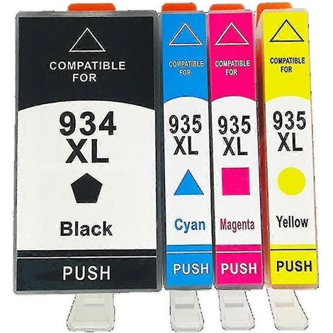 Cartouche d'encre haute capacité 934xl 935xl compatible avec les imprimantes HP Officejet Pro 6812 et 6830