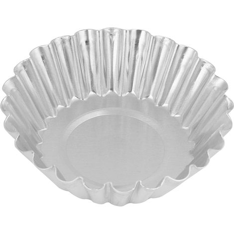 10 Aluminium-Tarteletteformen 70 mm, Backutensilien, Backofen-Backform, 10-teiliges Set für Küche und Bäckerei (1/5)