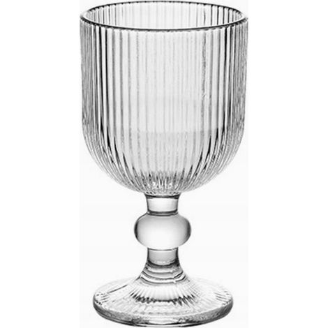 Taza estriada Ecarla, de cristal para café y postres, 255 ml, con pie, 160 SZK (1/2)