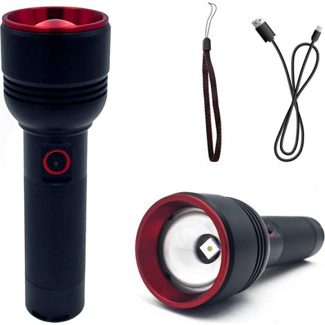 Cadre Professionnelle à Led De La Lampe Puissante Rechargeable Zoom Avant 500mt Powerbank