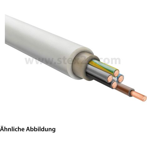 HELU KABEL NYM-J 5x2,5mm² Mantelleitung AD 12,0mm Nennspannung Uo/U 300V/500V - 1 Meter