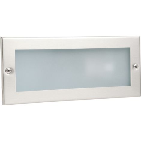 Encastré mural XALOC IP44 E27 20W 95º Acier inoxydable (1/3)