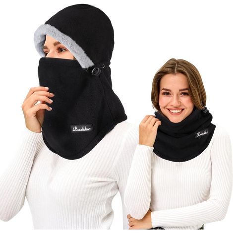 Warme Sturmhaube 3-in-1 Thermo-Fleece Balaclava für Damen Herren, winddicht, für Outdoor & Wintersport (1/5)
