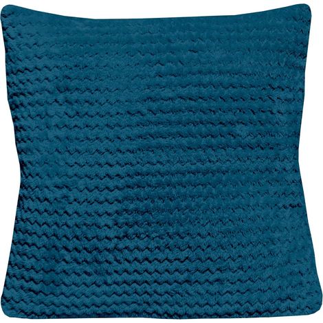 Coussin 45x45 cm COCOONING bleu canard, par Soleil d'Ocre (1/2)