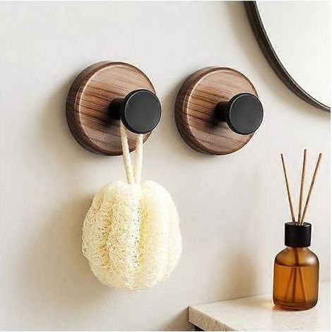Crochet à ventouse puissant pour salle de bain, porte-serviettes étanche en PP réutilisable, crochet mural pour suspendre peignoir (1/5)