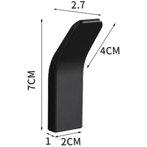 CPSARKV Gancio adesivo 3 pezzi Gancio da parete per bagno, antiruggine e impermeabile Porta asciugamani con adesivo per accappatoio, cappotto, asciugamano, chiavi, casa (1/3)