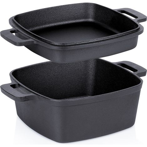 Pentola in ghisa con coperchio 2 in 1 linea di ghisa 25 cm, 4,5 l / 1,8 l (1/5)