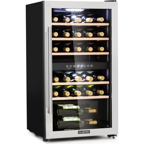 Vinamour 29 Duo Weinkühlschrank 2 Zonen 80L/29 Flaschen 5-22°C Touch