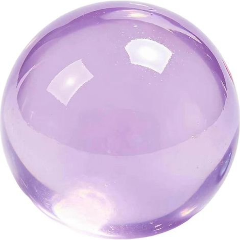 Balle anti-stress à l'huile de coco, texture lisse, pour la thérapie des mains, pour femmes et hommes, violette (1/5)