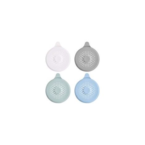 Set di 4 filtri in silicone, filtro per lavello da cucina da 14 cm, filtro per vasca da bagno, filtro per capelli da doccia - Crezuo