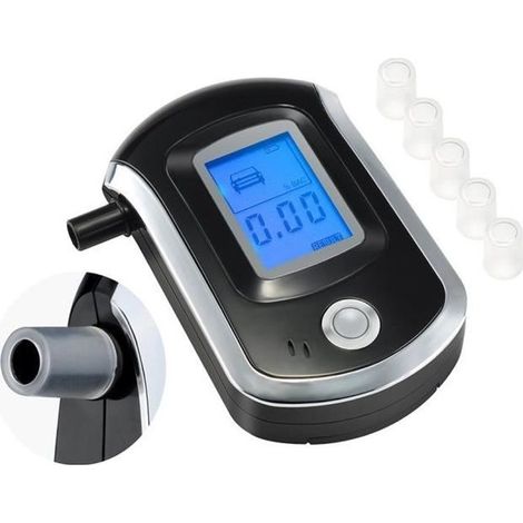 Xcool-art Nouveaux Alcootests Éthylotest portable, léger - Éthylomètre écran LCD Alcootest Électronique Portatif Capteur semi-con...-Ywey (1/5)