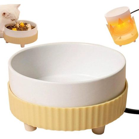Gamelle d'eau pour chat - Gamelle chauffante pour chien - 350 ml - Gamelle chauffante pour chien - Fournit de l'eau potable aux anim (1/5)