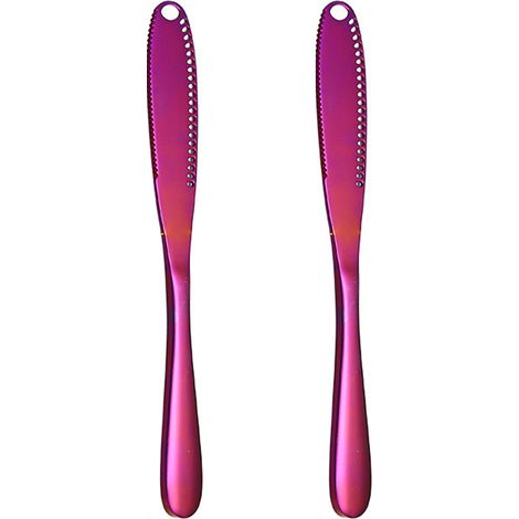 Couteau À Beurre - Couteau À Tartiner Et À Enrouler - Lame En Acier Inoxydable - Pour Pain Toasté Et Tartines - 1 Pièce (1/5)