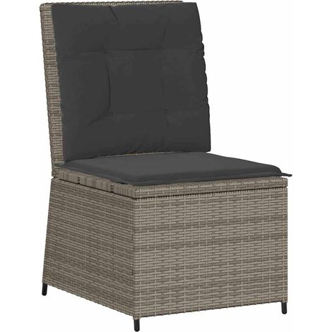 Canapé de jardin，Canapé d'extérieur，Sofa de jardin avec coussin Gris Poly rotin CFW944893 (1/5)