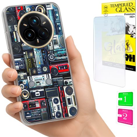 Funda para Realme 14 Pro+ 5G / 14 Pro Plus 5G con cubierta trasera y cristal 9H. (1/5)