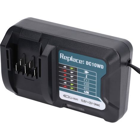 Chargeur batterie Lithium 100‑240V pour DC10.8‑12V, compatible BL1015 BL1016 DC10WD DC10WC (1/5)