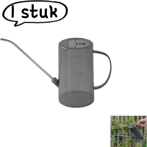 arrosoir - Arrosoir ménager à long bec - Jardinage, plantes vertes, plantes en pot, succulentes, vaporisateur de fleurs - 1,5 L - Gris (1/5)
