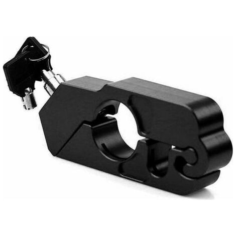 Cerradura de manija negra Cerradura de bocina de motocicleta eléctrica antirrobo Cerradura de manillar de motocicleta de aleación de aluminio Dispositivo antirrobo Adecuado für deportes al air (1/5)