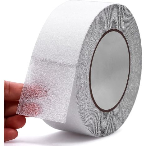 Ruban Antidérapant 10 m × 5 cm Adhésif Antidérapant Transparent Bande Antiderapante Escalier, Adhésif Antidérapant Imperméable Utiliser Intérieur et Extérieur (1/5)