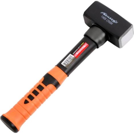 Neilsen 2lb Club Lump Stoning Hammer Hardened Steel Head Fibreglass Grip 1.0Kg