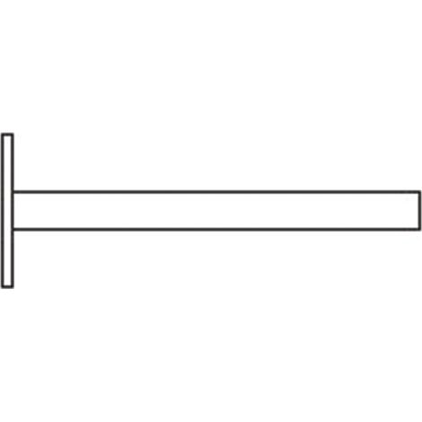 Pointe T Large FRENEHARD galvanisé - 45 x 17 mm - Boite de 5 kg
