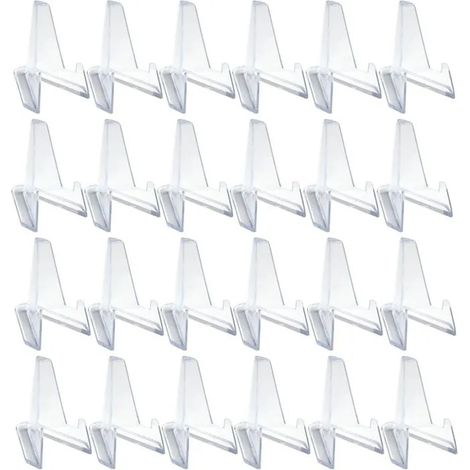 24 pièces présentoir en acrylique pour collection : support transparent pour cartes Pokemon, pièces, montres de poche, médailles et (1/5)