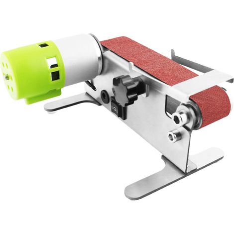 Elektrischer Mini-Bandschleifer, horizontal, zum Schleifen, Polieren und Schleifen.