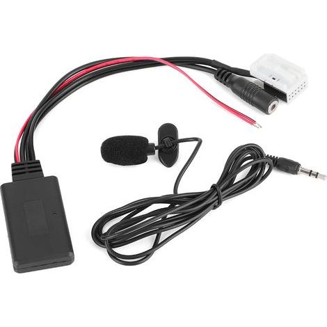 Eosnow 12-poliges Bluetooth-Audiokabel, Kfz-AUX-Adapter, Anschluss mit Mikrofon, passend für Citroën Berlingo (1/5)