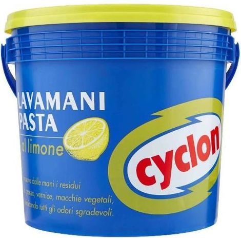 Pâte lavante cyclon 5 kg jaune élimine graisse huile