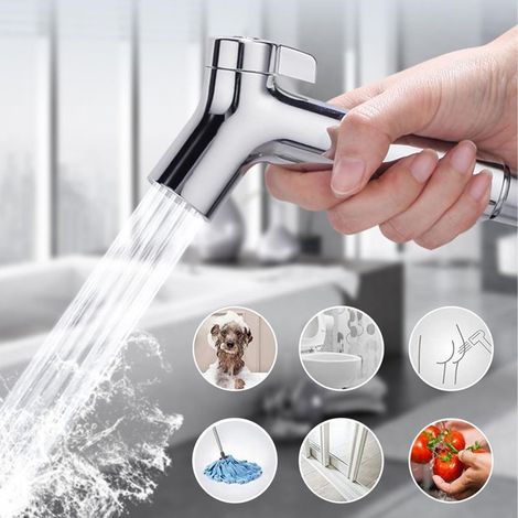 Rociador de bidé portátil, cabezal de ducha de bidé portátil, rociador de inodoro ajustable, ducha de inodoro portátil para bidé para higiene personal y limpieza. (1/5)