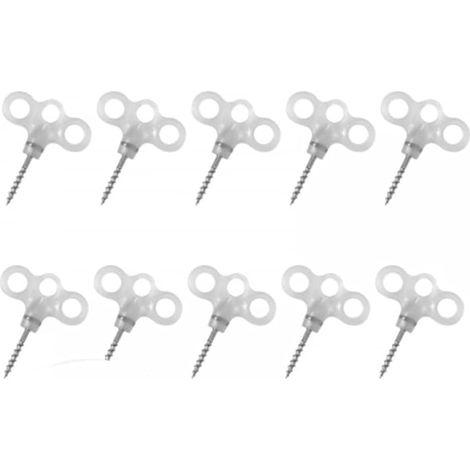 Lightweight Ground Stakes, 10pcs Tent Pegs, Reinforced Ground Nail with Luminous Plastic Head for Camping (1/5)