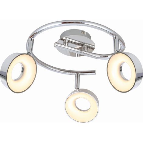 Plafoniera LED Candellux Isla cromata 40 cm 3000K 600lm
